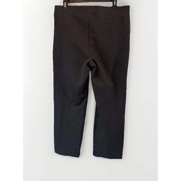 LOFT Womens Gray Pull On Straight Leg Ponte Pants Sz L NEW Classic Minimalist - Picture 4 of 10